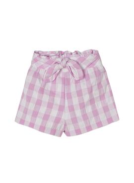 Short Mayoral Vichy Malva Cuadros para Niña