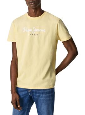 Camiseta Pepe Jeans Eggo Amarilla para Hombre