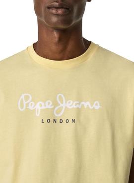 Camiseta Pepe Jeans Eggo Amarilla para Hombre