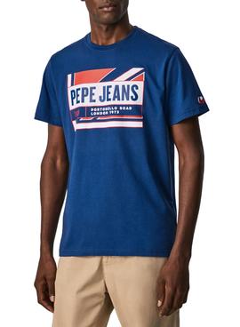 Camiseta Pepe Jeans Adelard Azulon para Hombre