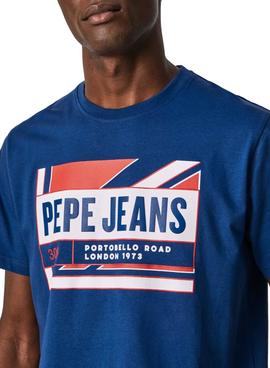 Camiseta Pepe Jeans Adelard Azulon para Hombre