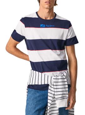 Camiseta Pepe Jeans Aedan Rayas para Hombre