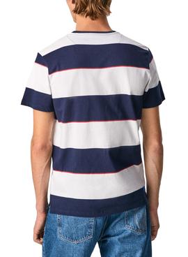 Camiseta Pepe Jeans Aedan Rayas para Hombre