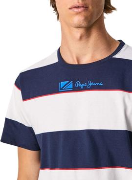 Camiseta Pepe Jeans Aedan Rayas para Hombre