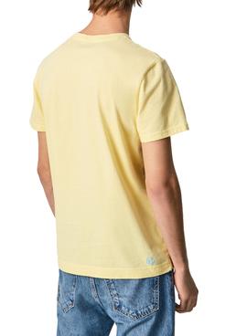 Camiseta Pepe Jeans Aegir Amarilla para Hombre