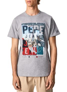 Camiseta Pepe Jeans Ainsley Gris para Hombre