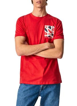 Camiseta Pepe Jeans Alford Rojo para Hombre