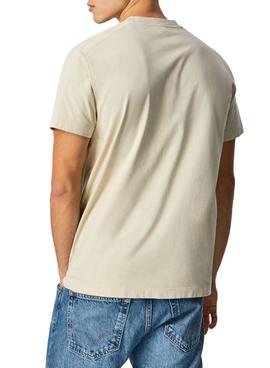 Camiseta Pepe Jeans Andreas Beige para Hombre