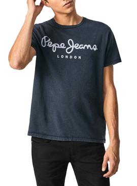 Camiseta Pepe Jeans Essential Denim Marino Hombre