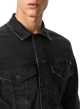 Chaqueta Vaquera Pepe Jeans Pinner Negra Hombre