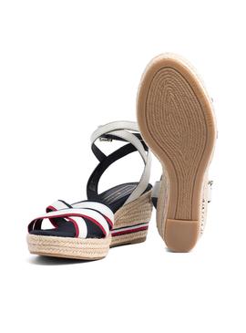 Sandalias Tommy Hilfiger Iconic Elba Blanco Mujer