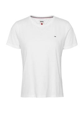 Camiseta Tommy Jeans Soft Blanco para Mujer