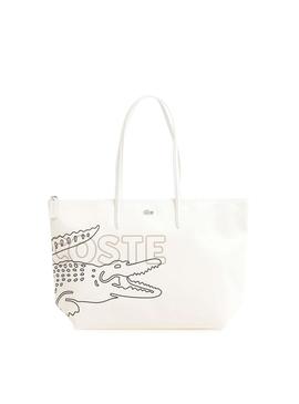 Bolso Lacoste Shopping Print Blanco para Mujer