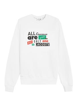 Sudadera Lacoste SH2002 Blanca para Hombre