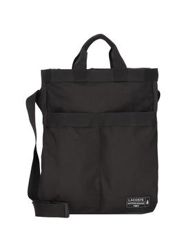 Bandolera Lacoste Vertical Tote Negra para Hombre