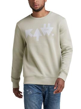 Sudadera G-Star Raw Flechas Gris para Mujer