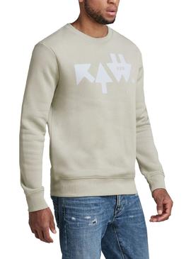 Sudadera G-Star Raw Flechas Gris para Mujer