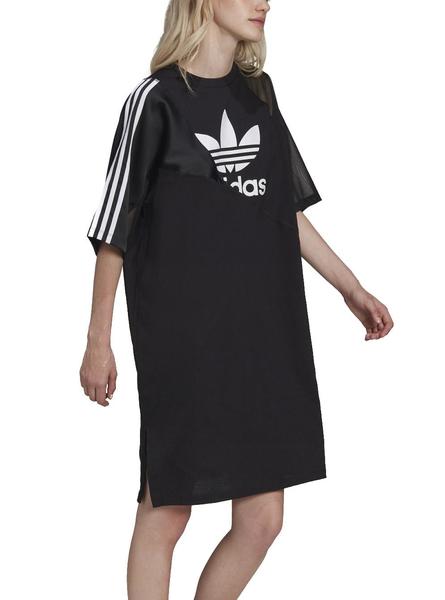Vestido Adidas Split Trefoil Negro para Mujer