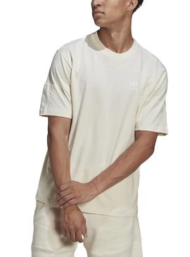 Camiseta Adidas Clean Classics Beige para Hombre