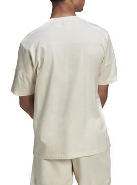 Camiseta Adidas Clean Classics Beige para Hombre