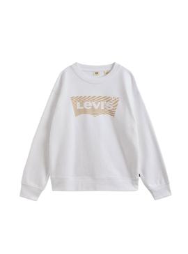 Sudadera Levis Graphic Standard Blanca para Mujer