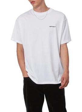 Camiseta Carhartt Script Blanca para Hombre