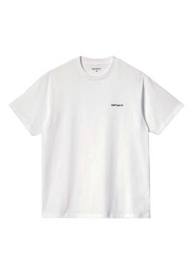 Camiseta Carhartt Script Blanca para Hombre