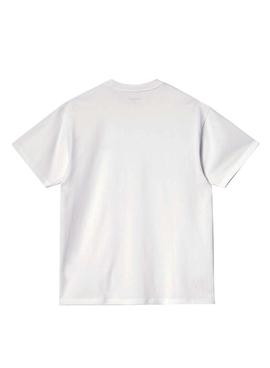 Camiseta Carhartt Script Blanca para Hombre