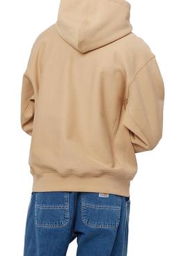 Sudadera Carhartt American Script Hoodie Marron