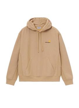 Sudadera Carhartt American Script Hoodie Marron