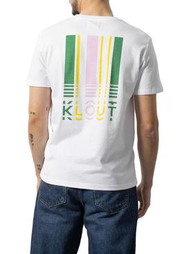 Camiseta Klout Barcode Blanca para Hombre y Mujer
