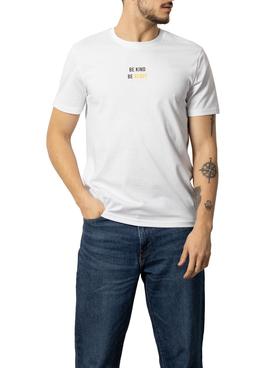 Camiseta Klout Recycle Blanca para Hombre y Mujer