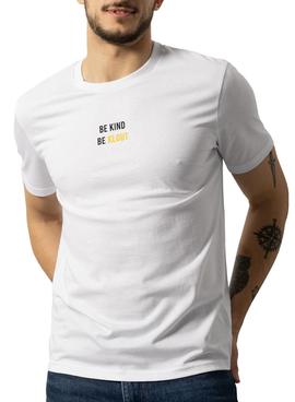 Camiseta Klout Recycle Blanca para Hombre y Mujer