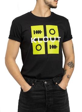 Camiseta Klout Puzzle Neon Negro