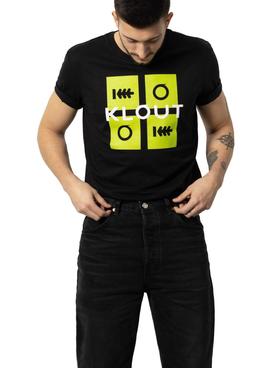 Camiseta Klout Puzzle Neon Negro