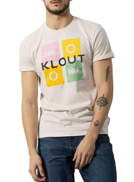 Camiseta Klout Puzzle Beige