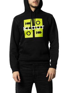 Sudadera Klout Puzzle Neon Negro