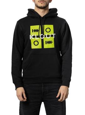 Sudadera Klout Puzzle Neon Negro