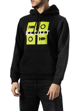 Sudadera Klout Puzzle Neon Negro