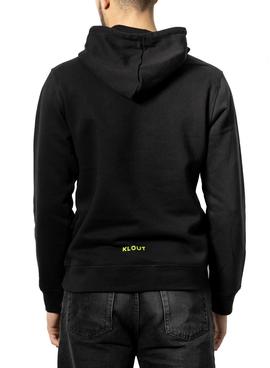 Sudadera Klout Puzzle Neon Negro