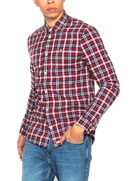 Camisa Tommy Jeans Essential Poplin Check Hombre