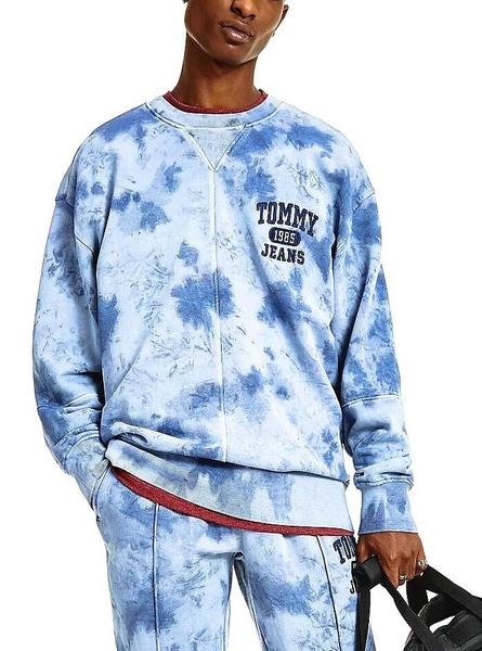 Sudadera Tommy Jeans Tie Dye Detail Hombre