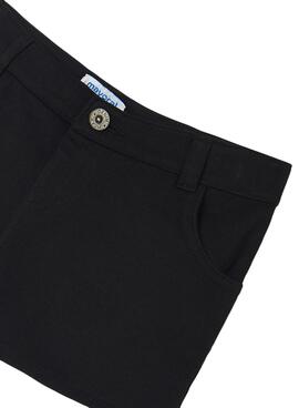 Pantalon Corto Mayoral Felpa Negro para Niña