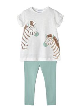 Conjunto Leggigns Mayoral Cebra Para Niña
