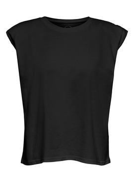 Camiseta Only Amy Padded Negra para Mujer