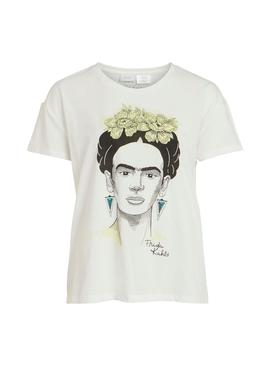 Camiseta Vila Rocksy Frida Khalo Blanca para Mujer