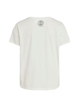 Camiseta Vila Rocksy Frida Khalo Blanca para Mujer