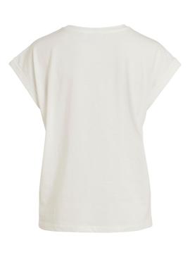 Camiseta Vila Dreamia Heartbreacker Blanca Mujer