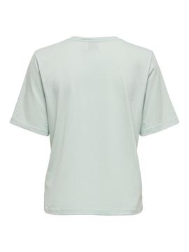 Camiseta Only Mickey Interrogación Verde Mujer