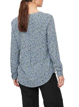 Camisa Vila Vipaya Cuello V Estampada para Mujer